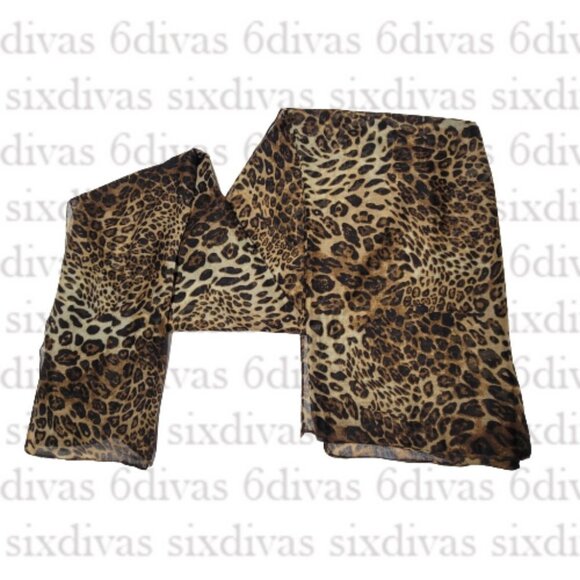 Animal Print Sarong Shawl Pareo Rectangular Beach Wrap - Picture 11 of 13